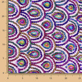 Purple Fantasy Stretch Tulle with Prism Sequins - Ribes y Casals