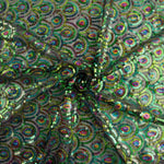 Black Fancy Stretch Tulle with Prism Sequin Fabric - Ribes y Casals