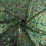 Black Fancy Stretch Tulle with Prism Sequin Fabric - Ribes y Casals