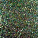 Black Fancy Stretch Tulle with Prism Sequin Fabric - Ribes y Casals
