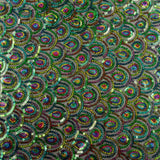 Black Fancy Stretch Tulle with Prism Sequin Fabric - Ribes y Casals