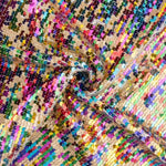 Multicoloured Aurora Iridescent Sequin Tulle - Ribes y Casals