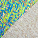 Tulle Fantasy with Green Aurora Iridescent Sequin Fabric - Ribes y Casals