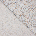 Blue and Terracotta Floral Print Viyela - Ribes y Casals