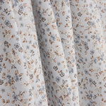 Blue and Terracotta Floral Print Viyela - Ribes y Casals