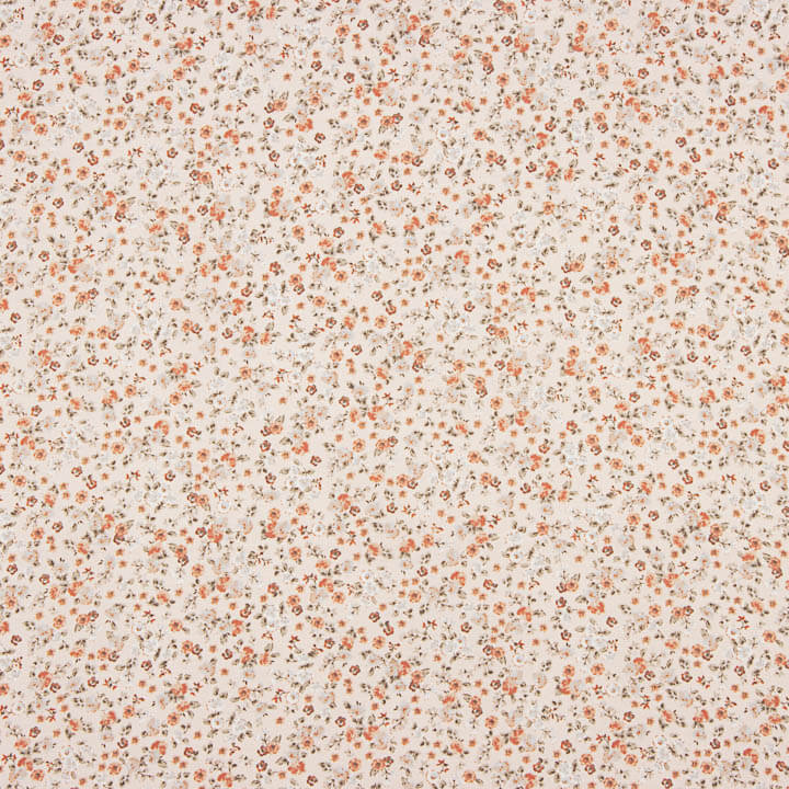 Viyela with Coral and Terracotta Floral Printed Fabric - Ribes y Casals