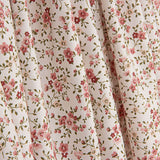 Red and Maroon Printed Floral Viyela - Ribes y Casals