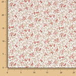 Red and Maroon Printed Floral Viyela - Ribes y Casals