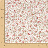 Red and Maroon Printed Floral Viyela - Ribes y Casals