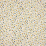 Blue and Mustard Printed Floral Viyela - Ribes y Casals