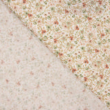 Coral and Green Printed Viyela - Ribes y Casals