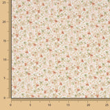 Coral and Green Printed Viyela - Ribes y Casals