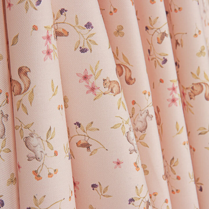 Pink Wildlife Printed Viyela - Ribes y Casals