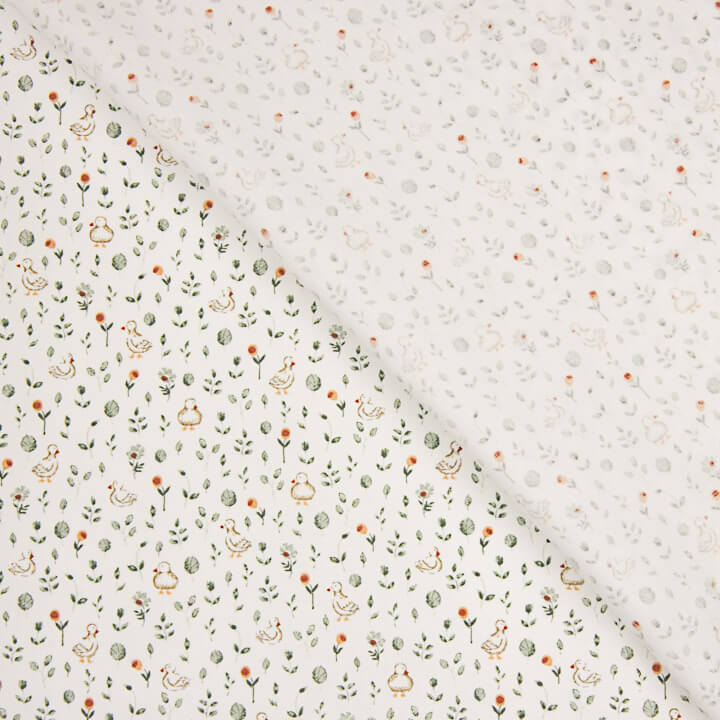 Natural Floral Poplin - Ribes y Casals