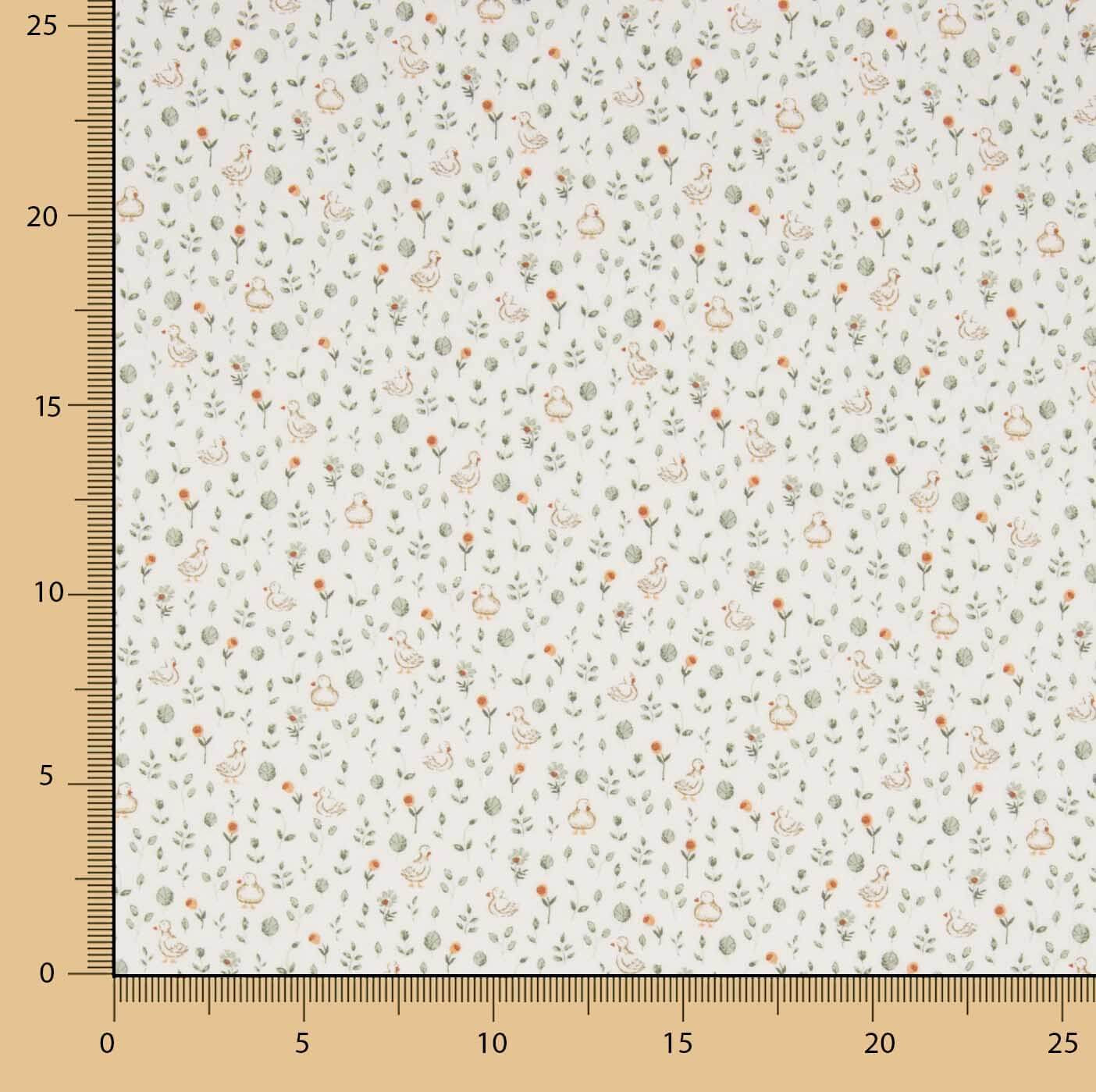 Natural Floral Poplin - Ribes y Casals