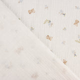Dotted Swiss Muslin with Little Bears and Floral Designs - Ribes y Casals