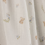Dotted Swiss Muslin with Little Bears and Floral Designs - Ribes y Casals