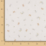 Dotted Swiss Muslin with Little Bears and Floral Designs - Ribes y Casals