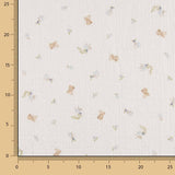 Dotted Swiss Muslin with Little Bears and Floral Designs - Ribes y Casals