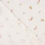 Dotted Swiss Muslin with Little Bears and Floral Designs - Ribes y Casals