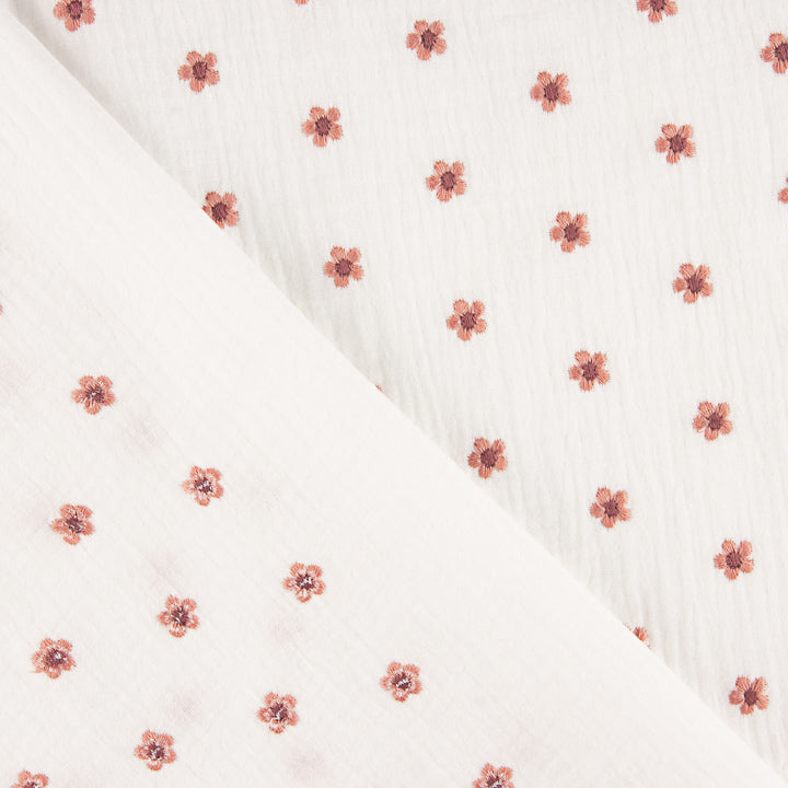 Embroidered Coral Floral Bámbula - Ribes y Casals