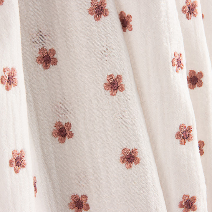 Embroidered Coral Floral Bámbula - Ribes y Casals