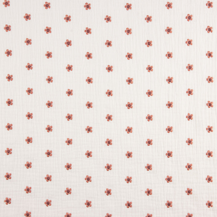 Embroidered Coral Floral Bámbula - Ribes y Casals