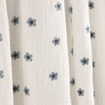 Embroidered Bámbula with Blue Floral Design - Ribes y Casals