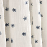Embroidered Bámbula with Blue Floral Design - Ribes y Casals