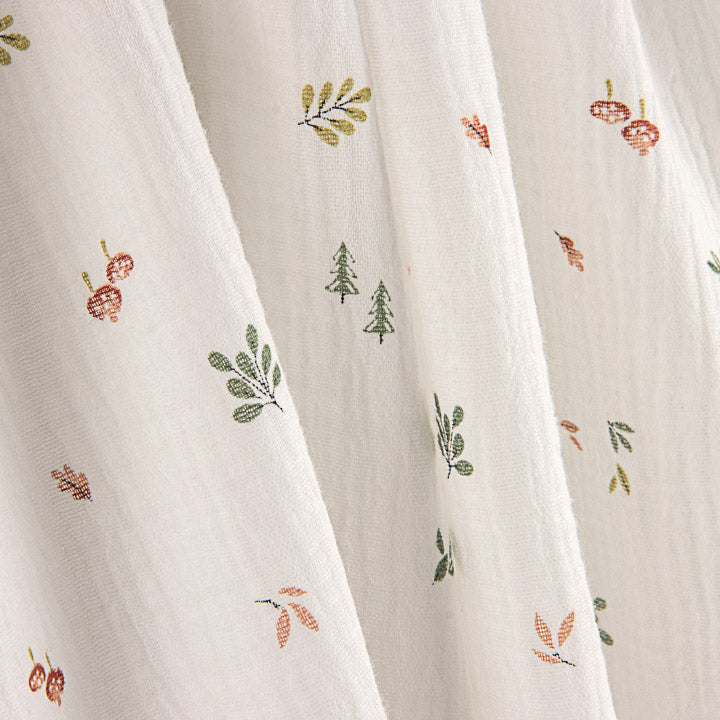 Botanical Leaf Print Muslin - Ribes y Casals