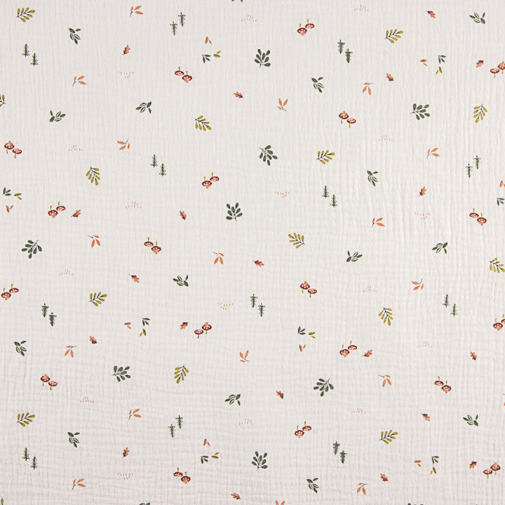 Botanical Leaf Print Muslin - Ribes y Casals