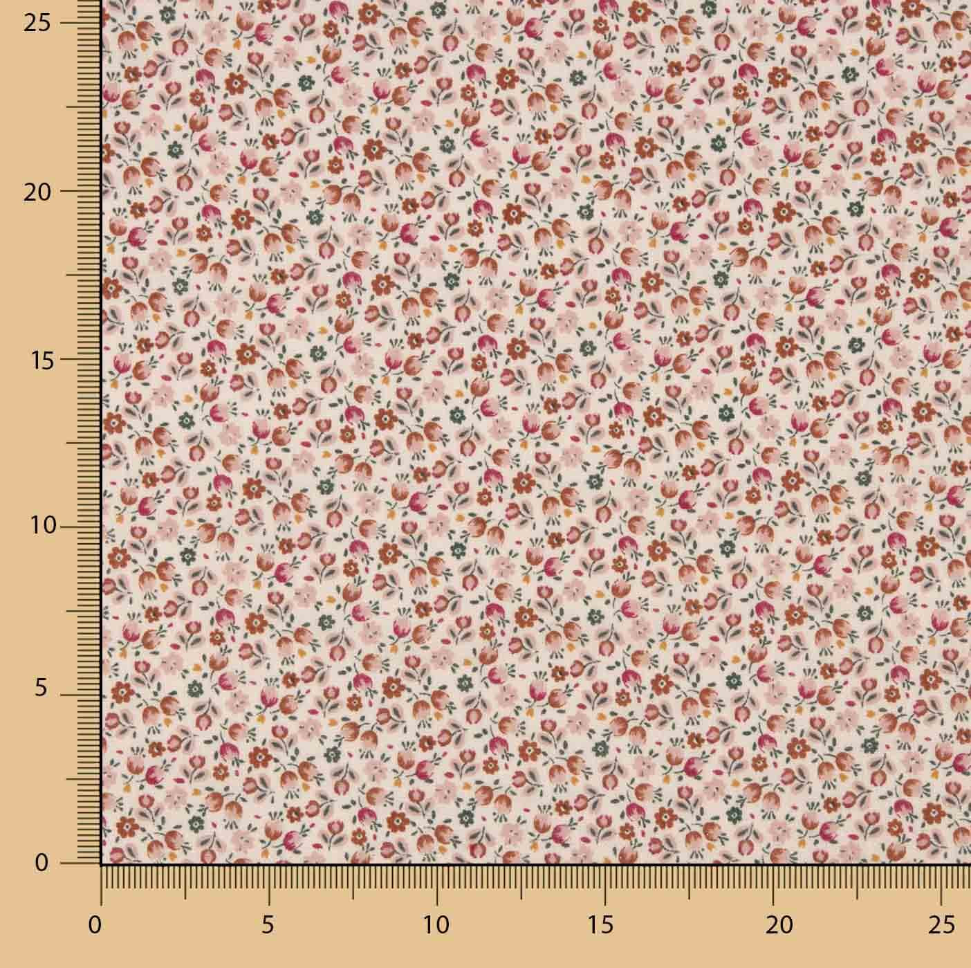 Liberty Pink Floral Double Gauze - Ribes y Casals
