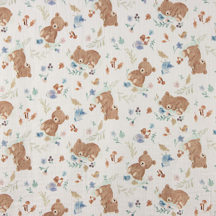 Children's Double Gauze ‘Forest Bears’ - Ribes y Casals