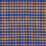 Blue and Brown Checked Cotton T-shirt - Ribes y Casals