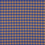 Blue and Brown Checked Cotton T-shirt - Ribes y Casals