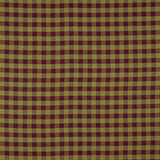 Maroon and Green Checked Cotton Fabric Flannel - Ribes y Casals