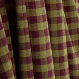 Maroon and Green Checked Cotton Fabric Flannel - Ribes y Casals