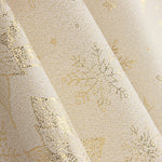 Jacquard cotton canvas with gold Lurex and Easter floral patterns - Ribes y Casals