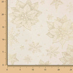 Jacquard cotton canvas with gold Lurex and Easter floral patterns - Ribes y Casals