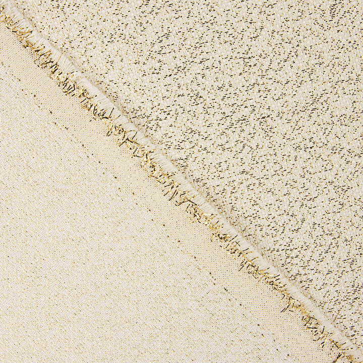 Jacquard cotton canvas with gold-effect Lurex - Ribes y Casals