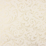 Jacquard cotton canvas with gold Lurex and ornamental branches - Ribes y Casals