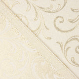 Jacquard cotton canvas with gold Lurex and ornamental branches - Ribes y Casals