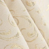 Jacquard cotton canvas with gold Lurex and ornamental branches - Ribes y Casals
