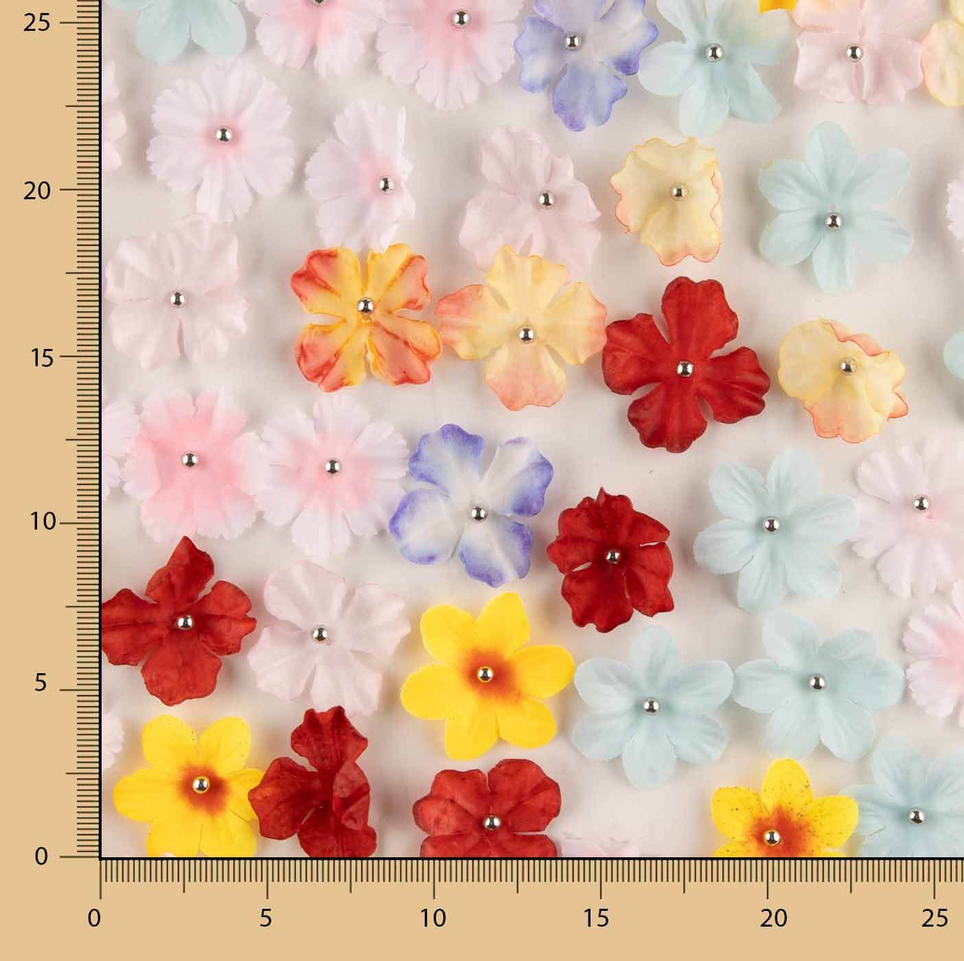Unbleached Spring Garden Tulle with 3D Floral Design - Ribes y Casals