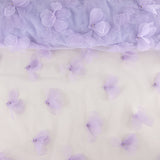 Lilac Tulle with 3D Floral Patterns and Pearls - Ribes y Casals