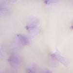 Lilac Tulle with 3D Floral Patterns and Pearls - Ribes y Casals