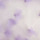 Lilac Tulle with 3D Floral Patterns and Pearls - Ribes y Casals