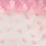 Pink Tulle with 3D Floral Patterns and Pearls - Ribes y Casals