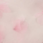 Pink Tulle with 3D Floral Patterns and Pearls - Ribes y Casals