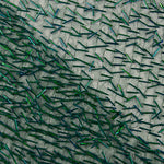Green Tulle with Embroidered Bugle Beads - Ribes y Casals